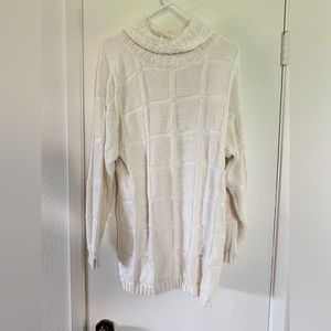 Vintage Pepper Island white knit checkered sweater